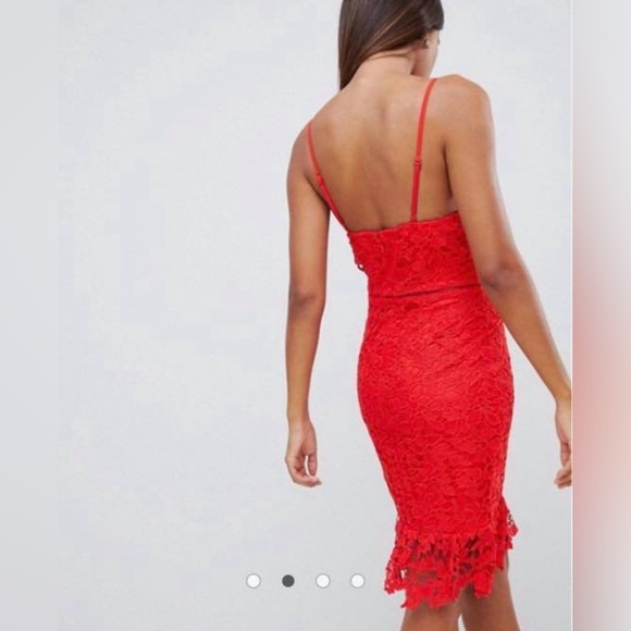 ASOS Red Mini Dress - UK 8 - new tags on - Picture 2 of 4